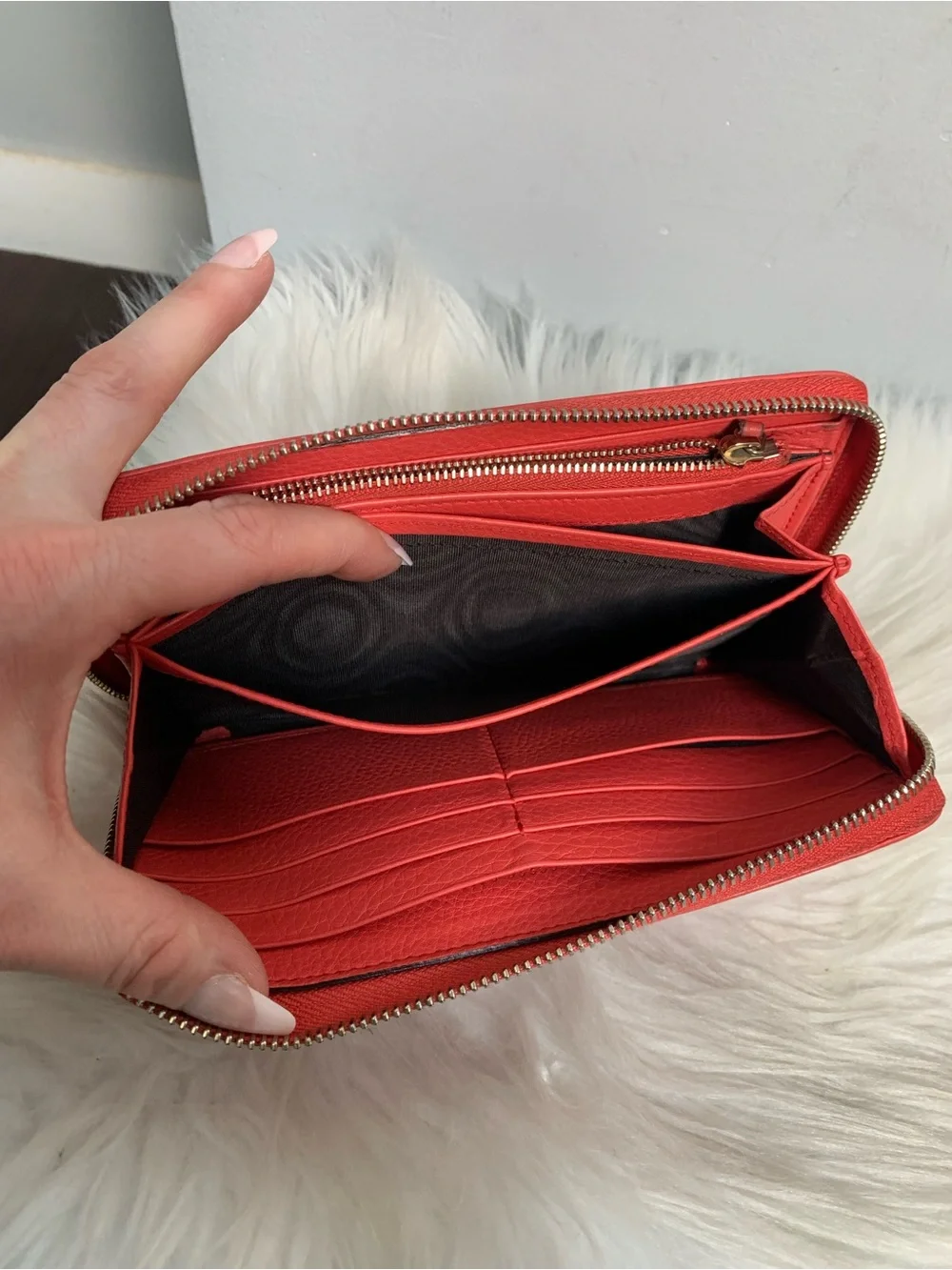 Authentic pink Gucci soho large zippy wallet. - Picture 12 of 14